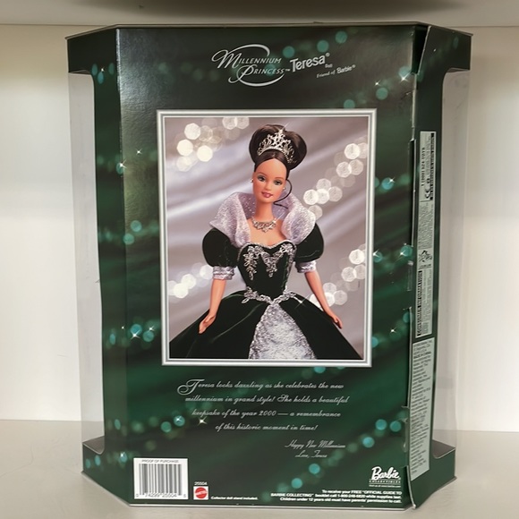 Millennium Princess Teresa Friend of Barbie NIB 2000 Millennium Keepsake Inside - Picture 2 of 13